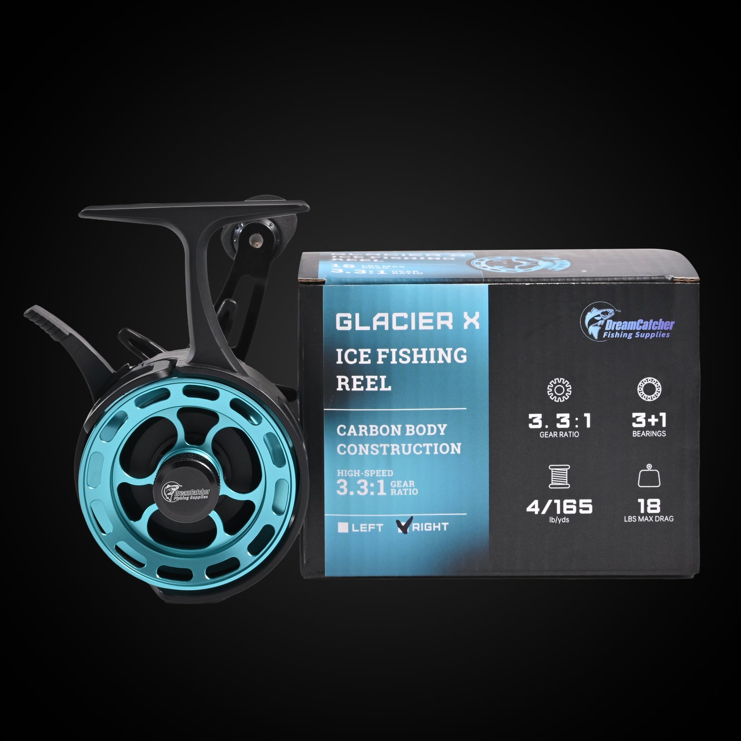 GLACIERX ICE FISHING REEL