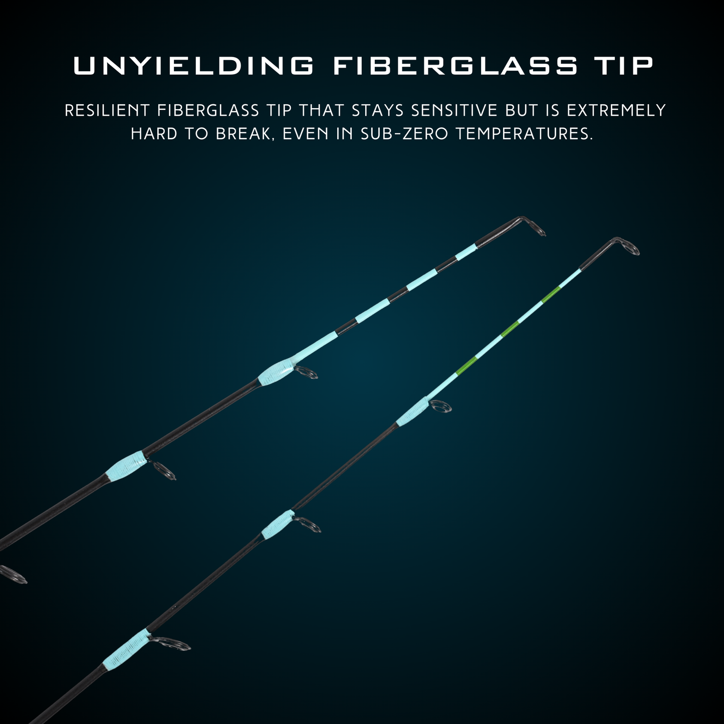 GLACIERX ICE FISHING ROD+REEL COMBO