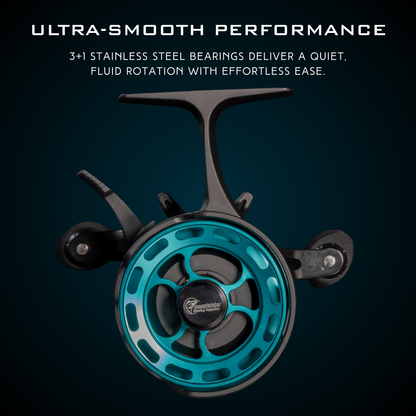 GLACIERX ICE FISHING ROD+REEL COMBO